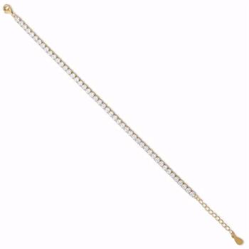 Seville SILVIA MEDIUM forgyldt tennis armbånd 